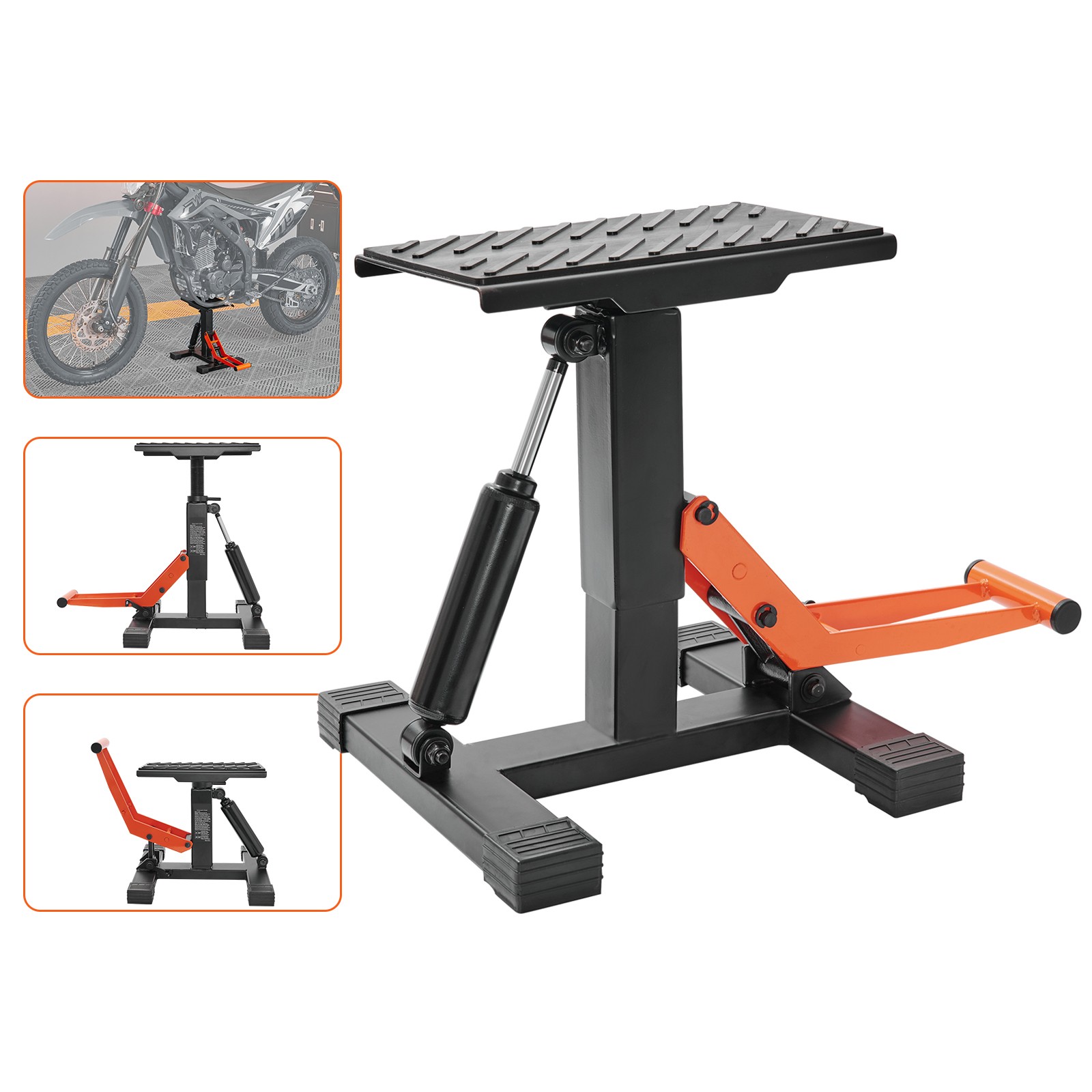 Uimoso Dirt Bike Lift Stand Adjustable Hydraulic Lift Jack For Dirt Bike 440 Lbs