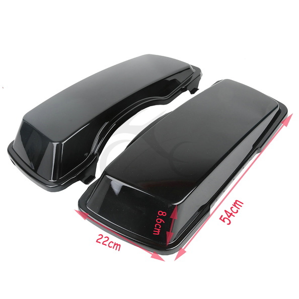 Vivid Black Upper Hard Saddlebag Lid Cover Fit For Harley Electra Glide 94-13 12