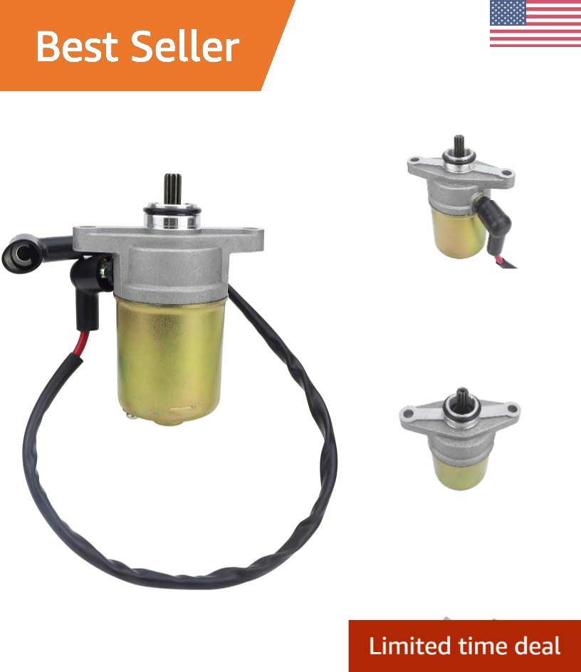 Durable Alloy Steel GY6 Starter Motor for 47cc-50cc Scooters – Manual Operation