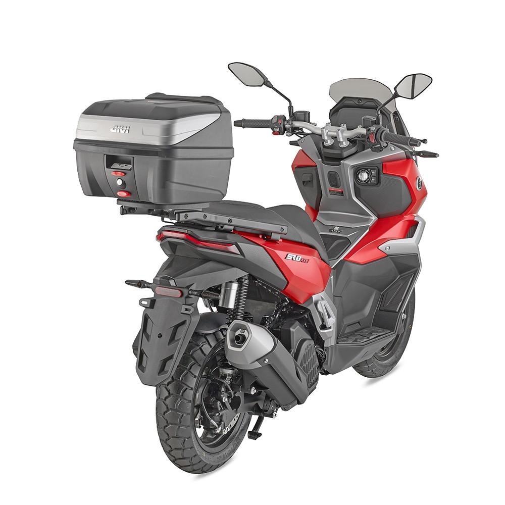 Givi B32N Bold Top Case Black/Silver 32 Liter / Monolock w/Universal Mount