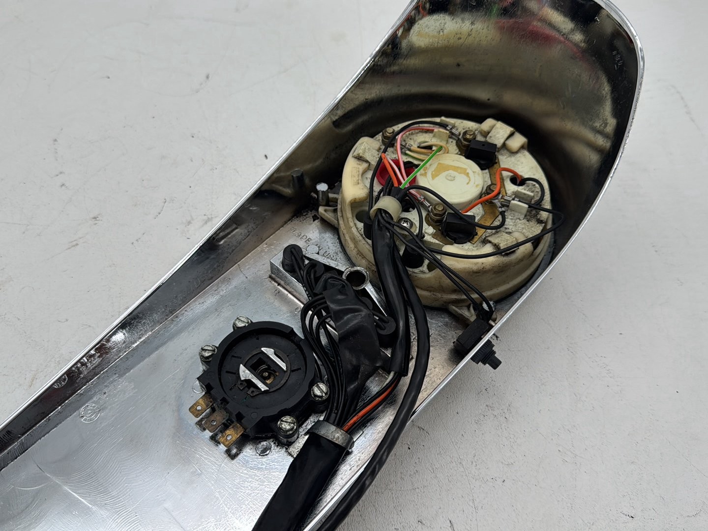 1996 Harley Road King Police Fuel Tank Dash Console Speedo NOKey Unknown mi.
