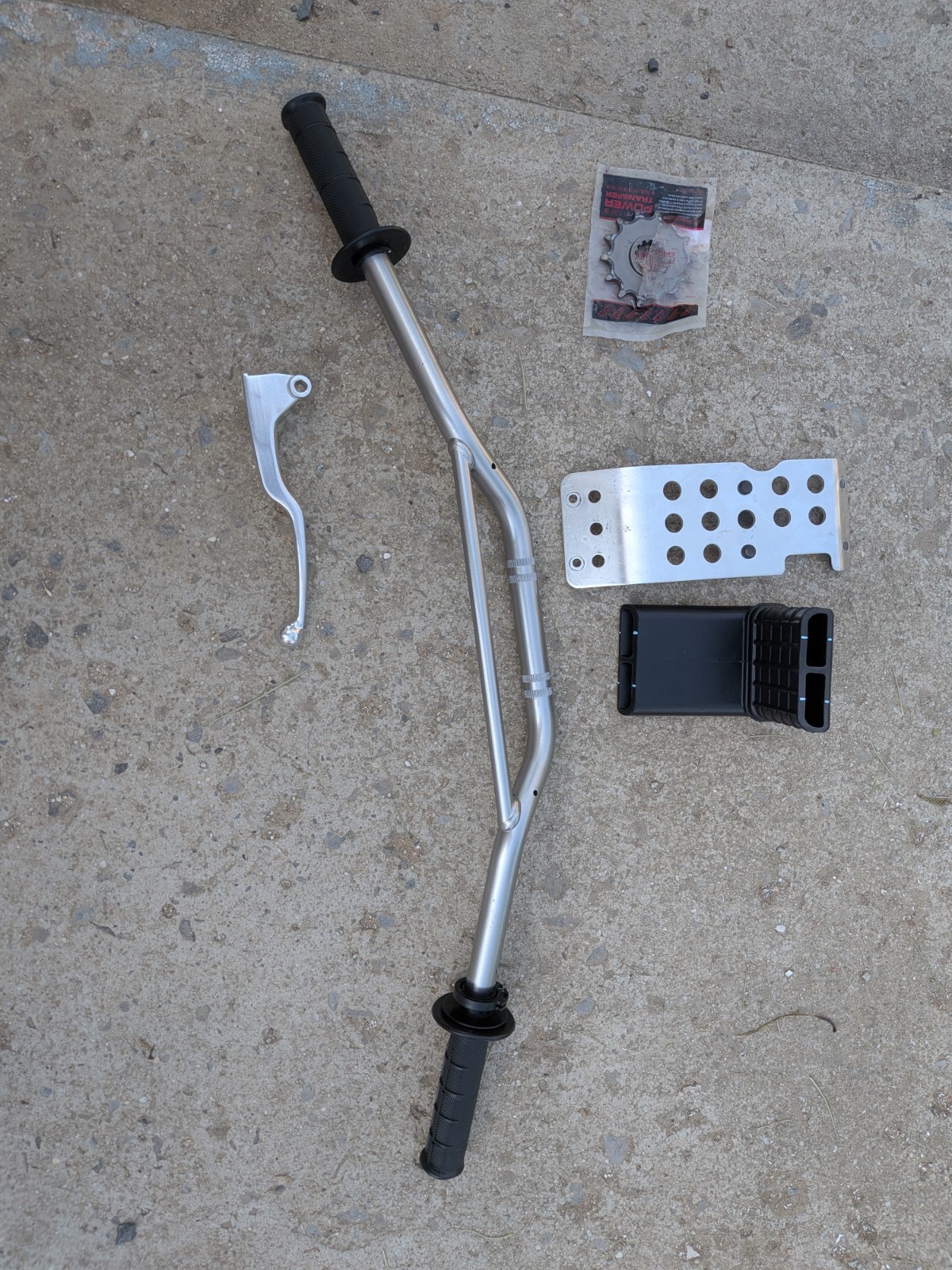 2026 Kawasaki KLX300 OEM Handlebars with grips and throttle tube and other spare