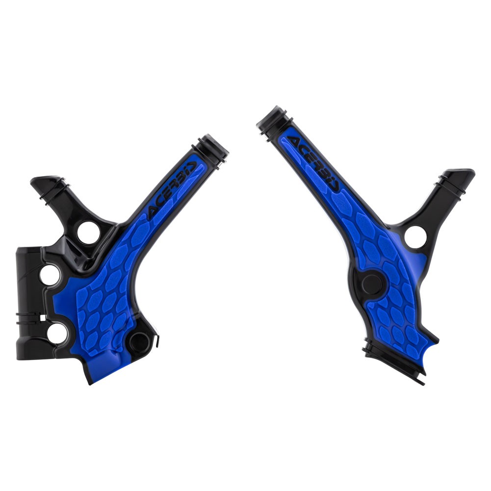 Acerbis X-Grip Frame Guards Black/Blue For YAMAHA YZ85 2018-2021