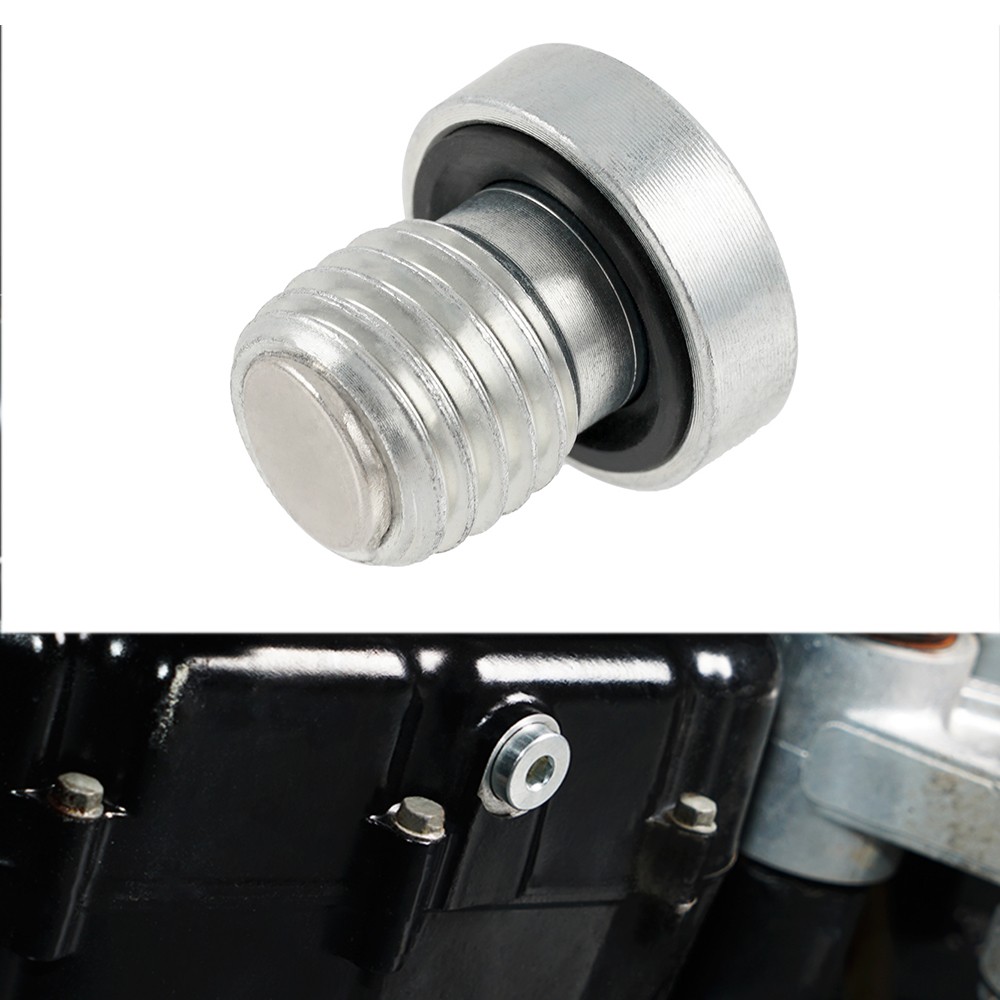 CNC M12XP1.5 Magnetic Oil Pan Drain Bolt Anodized For Kawasaki KLR650 1987-2016
