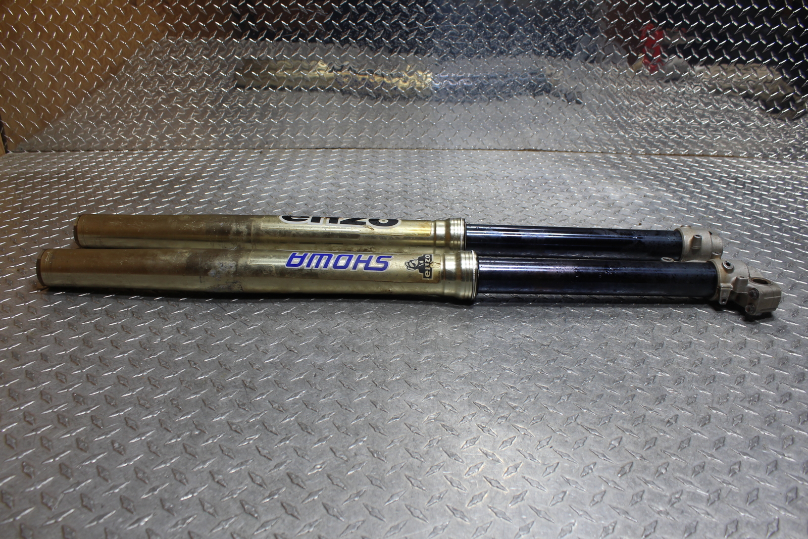 2009 kawasaki kx250f OEM RIGHT LEFT FRONT SUSPENSION FORKS SHOCKS ENZO FORK