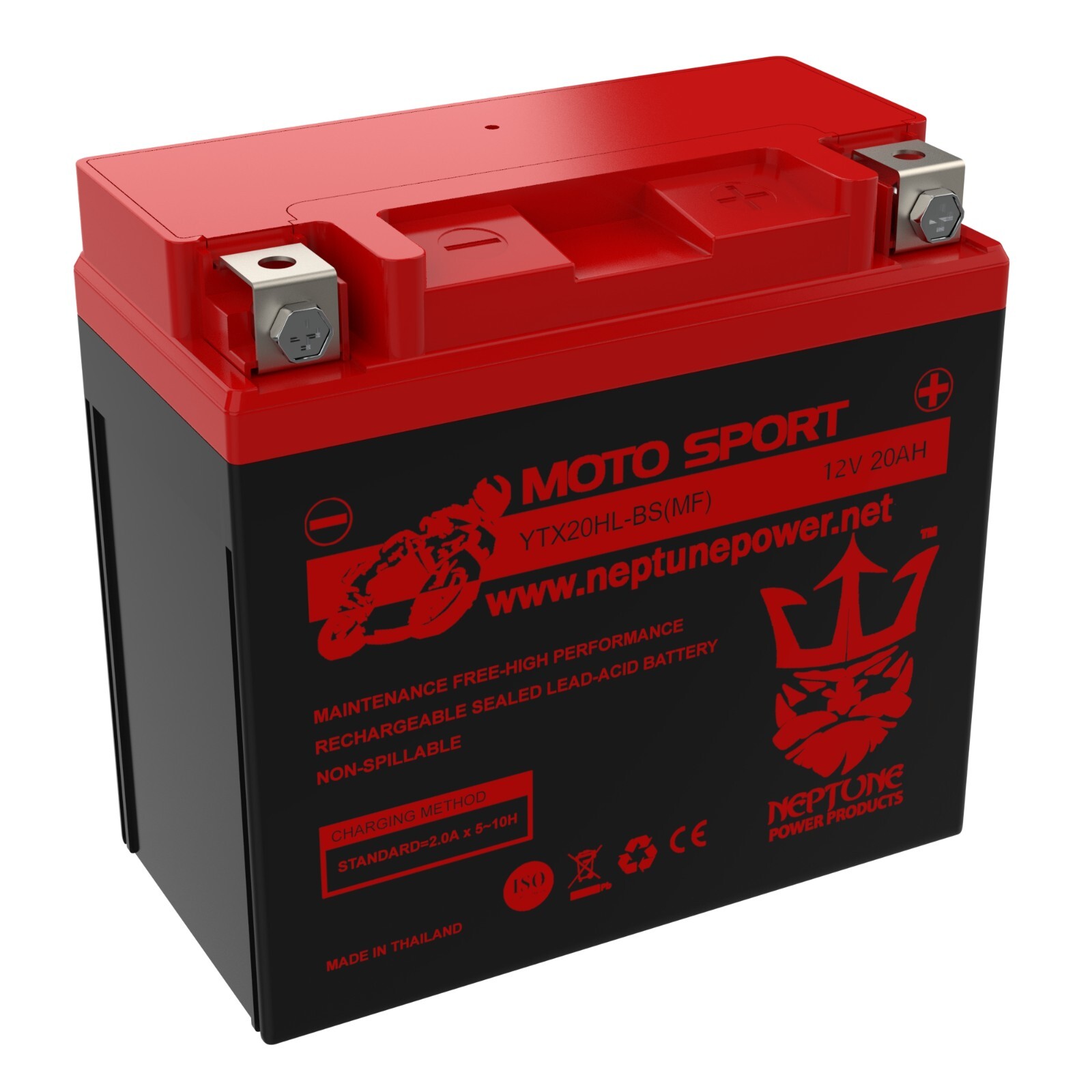 Neptune Power Products Replacement For Yuasa YUAM620BH YTX20HL-BS / YTX20L-BS
