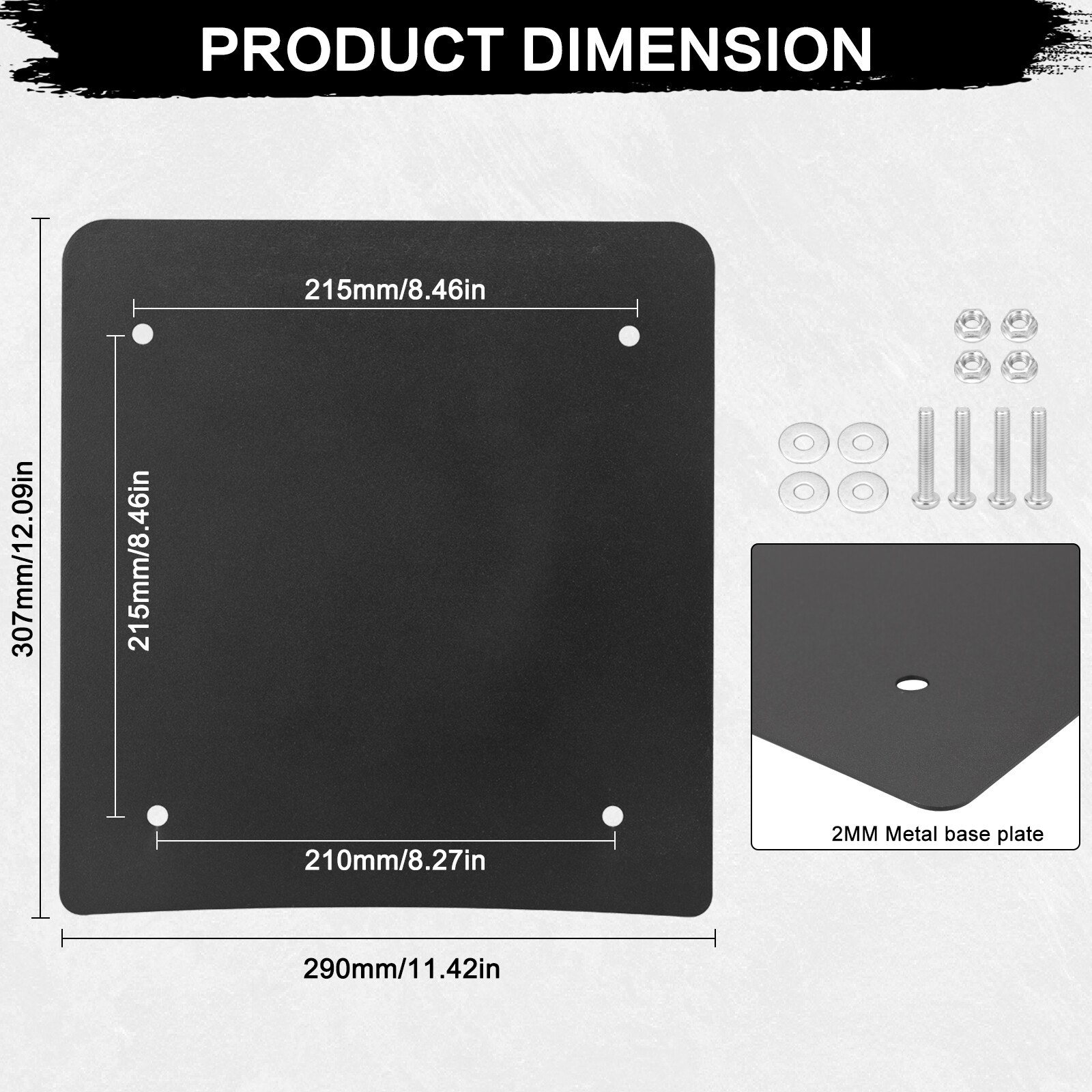 Pack Trunk Metal Base Plate For Harley Tour Pak Street Glide Road King 2014-2024