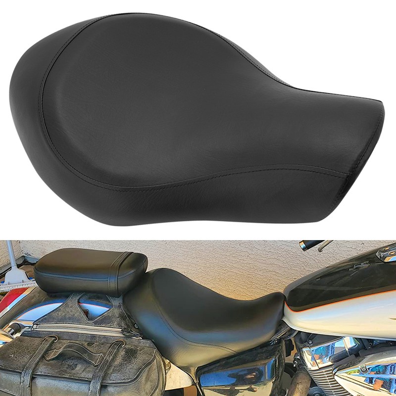 Front Driver Solo Seat For Harley Sportster XL 883 1200 Custom XL1200C 2004-2015