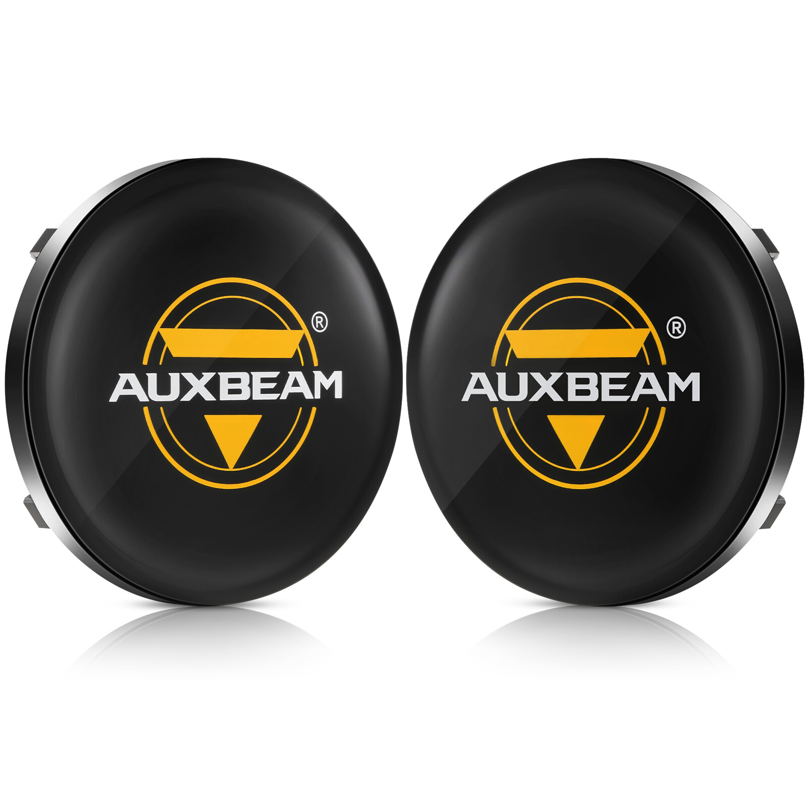 AUXBEAM Motorcycle 4″ LED Driving Work Lights Pods Hi-Lo Auxiliary Pods & Cover
