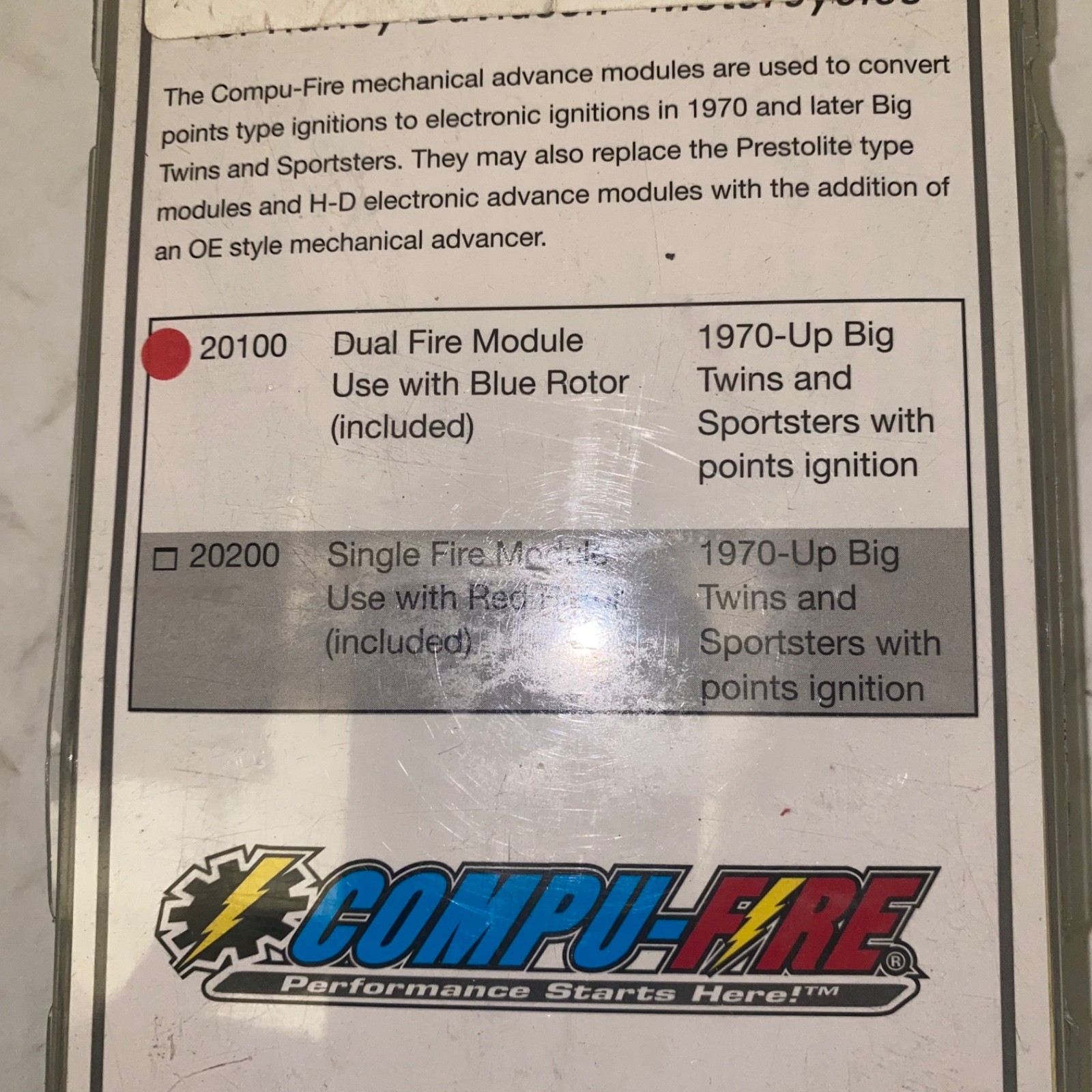 1970–2003 Harley-Davidson Compu-Fire MECHANICAL Advance Ignition Module 20100