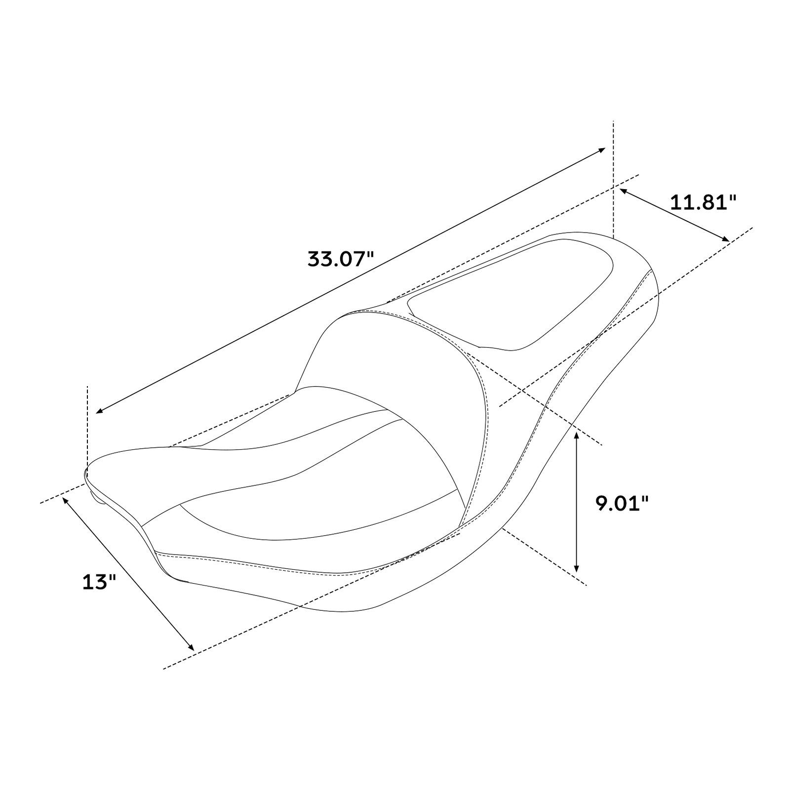 Driver & Passenger Seat Fit For Indian Roadmaster 2015-25 Chieftain 2014-2025