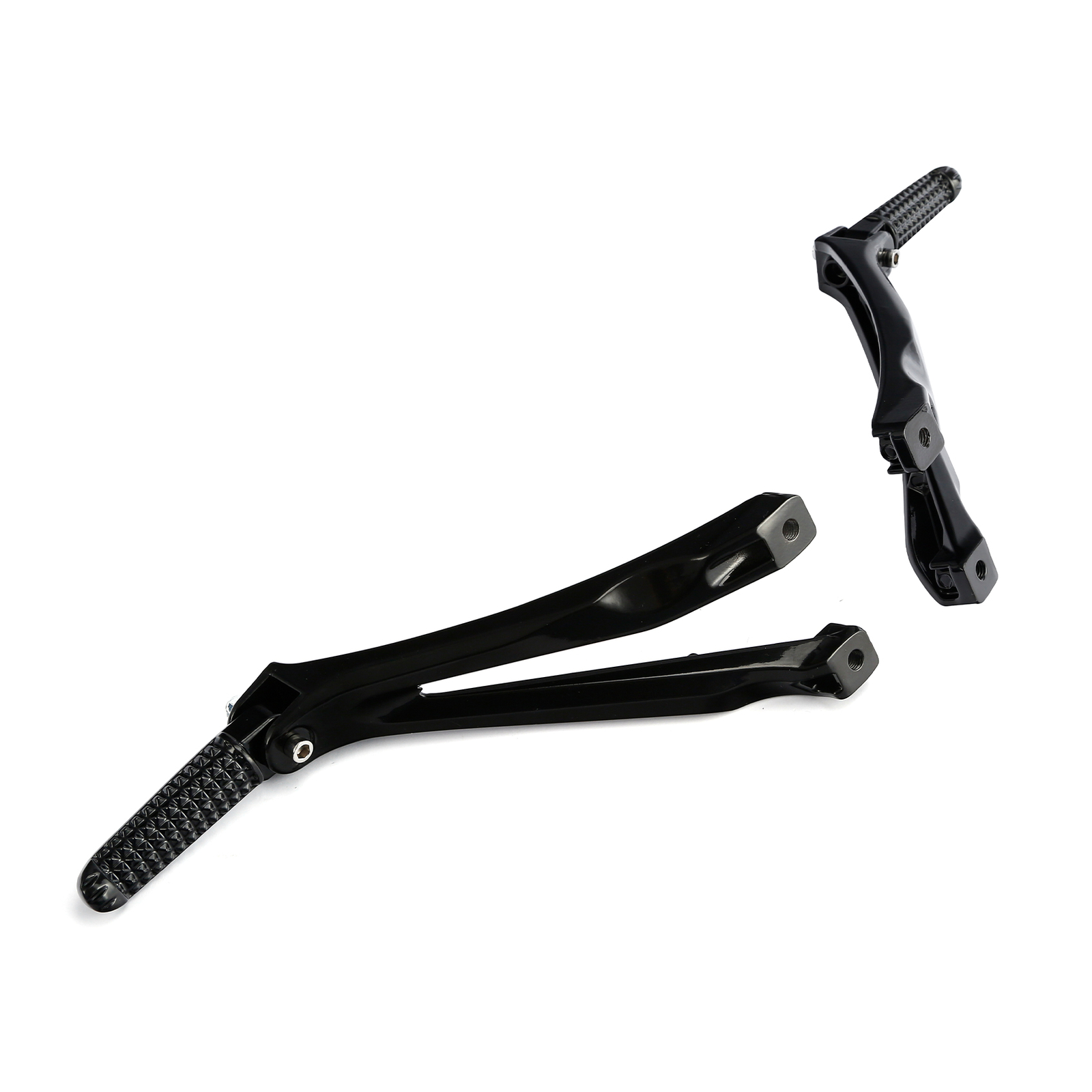 Black Rear Passenger Foot Pegs Footpegs Bracket Fit For Yamaha YZF R1 2004-2008