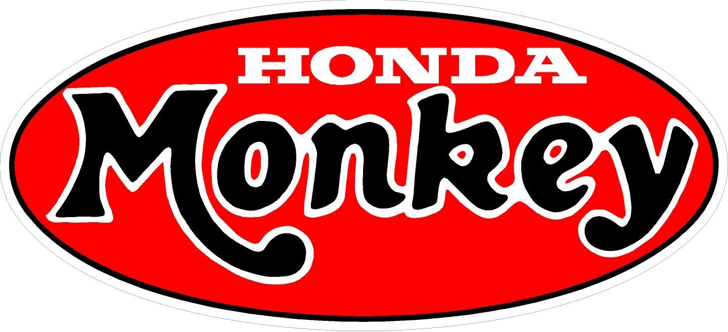 #2532 (2) ” Honda Monkey Vintage Decal Sticker LAMINATED