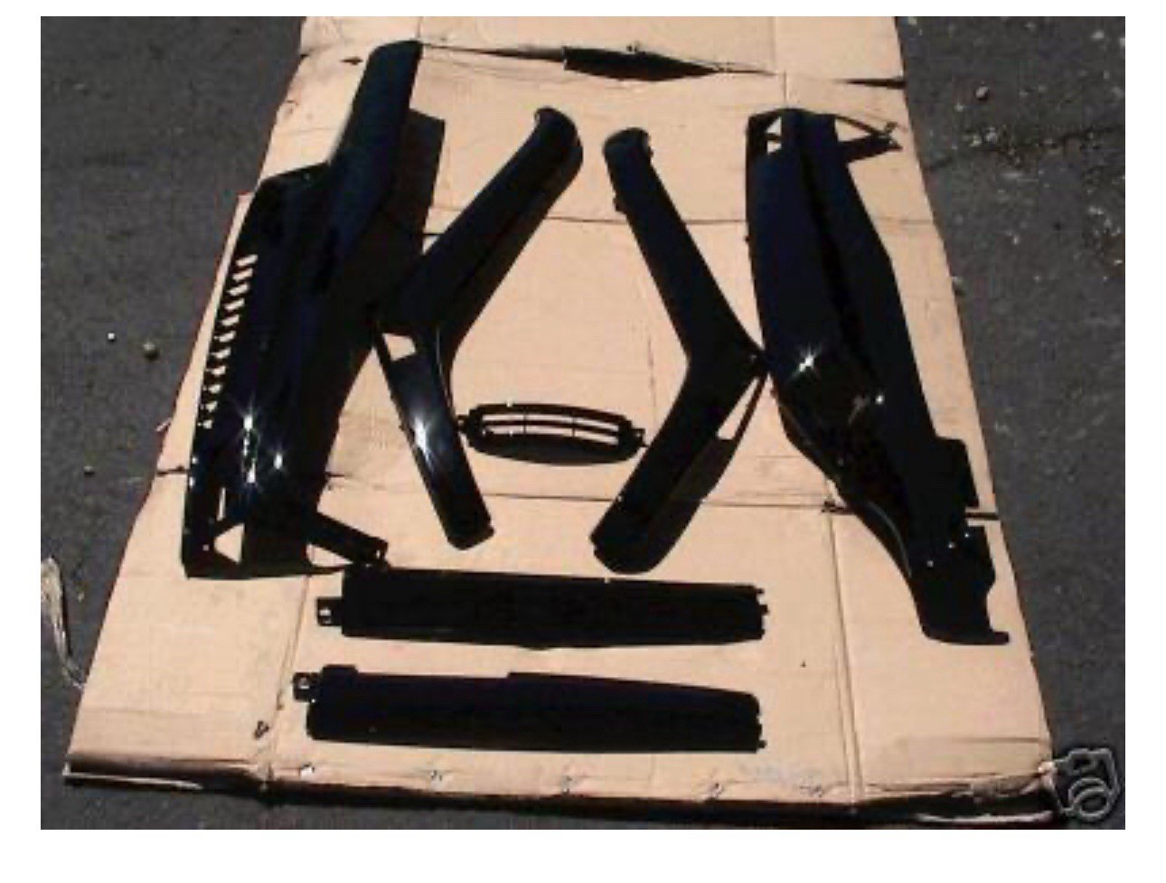 Brand New Seven Pcs Black Honda Helix CN250 Lower Trim Panels
