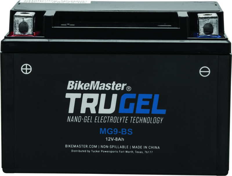 BikeMaster TruGel Battery MG9-BS Powersports Gel Battery with 2-Year Warranty