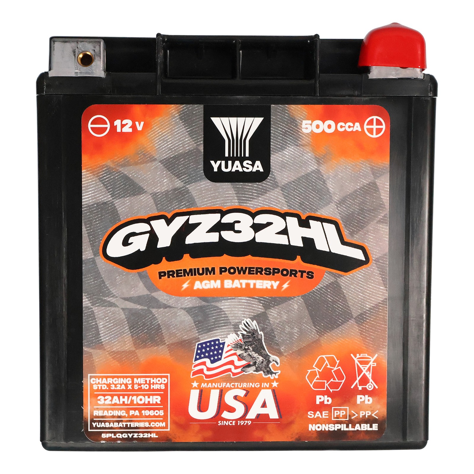 Yuasa AGM Battery GYZ32HL Sealed Factory Activated Fit For Harley Touring FL BMW