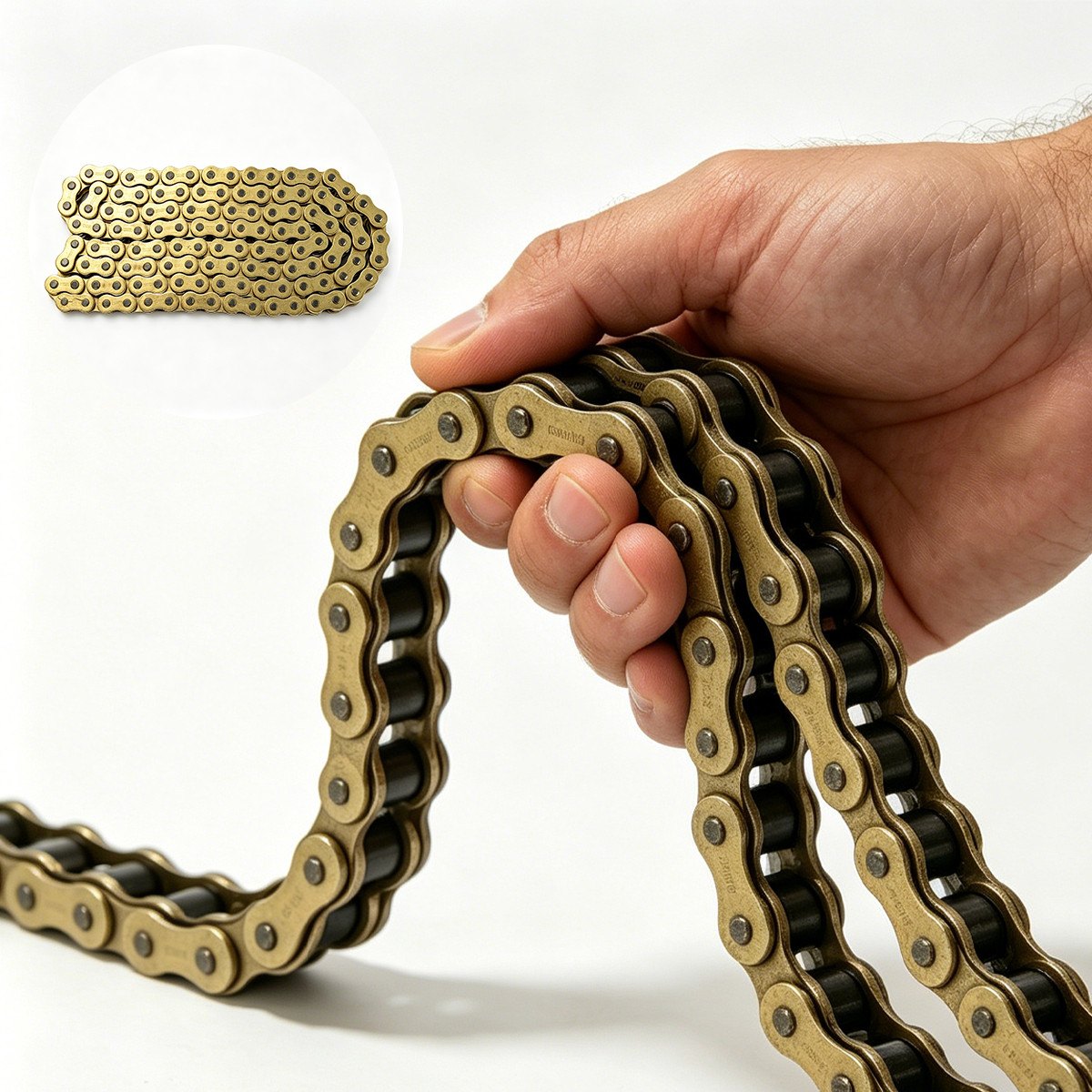 Motorcycle O-Ring Drive Chain Universal For Most Motorcycles 520-Pitch 120-Links