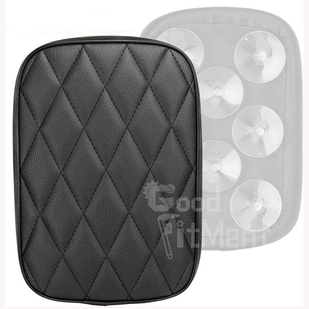For Big Dog Chopper Rectangular Pillion Passenger Pad Seat w/ 8 Suction Cup Pad
