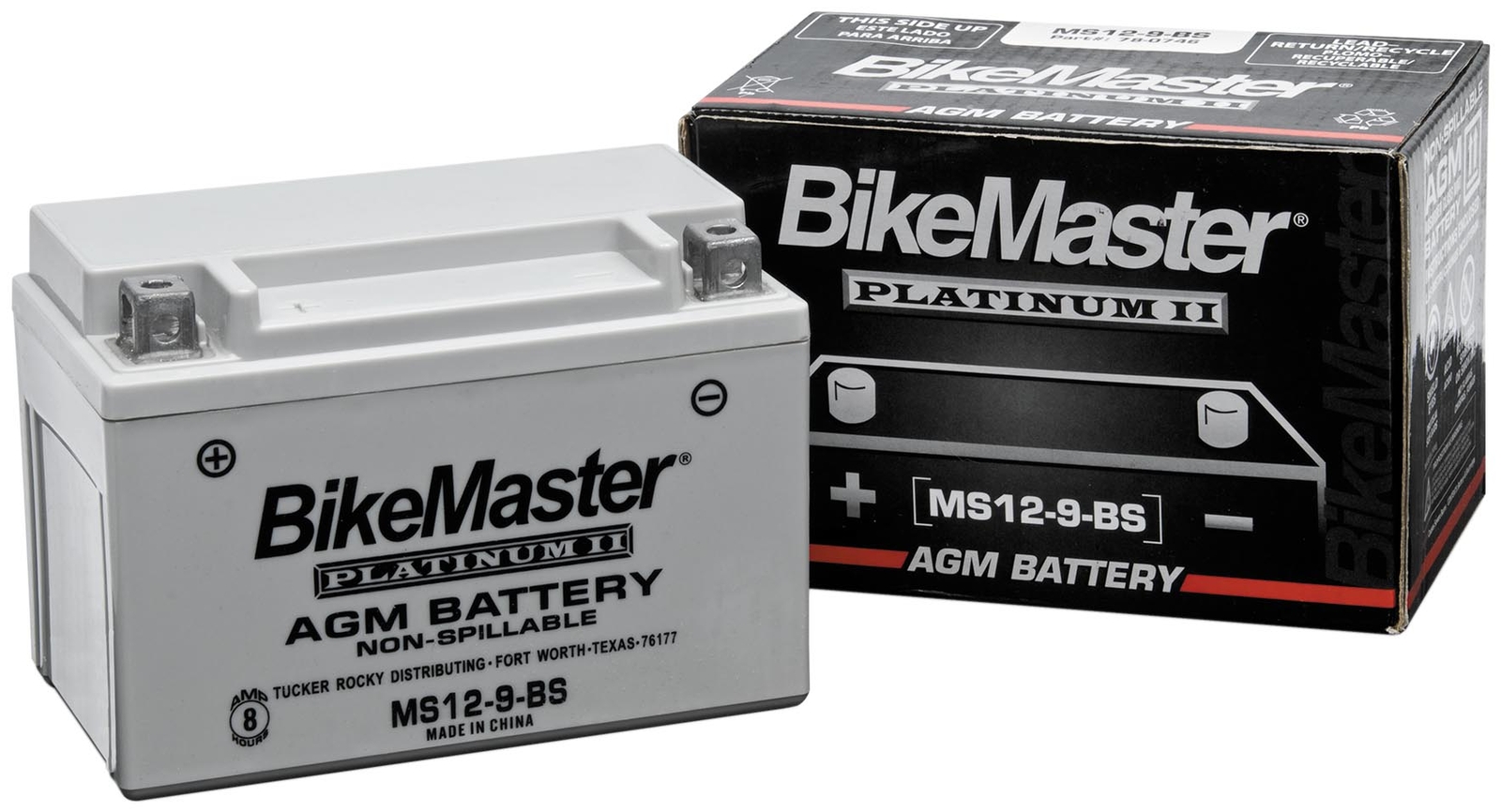 BikeMaster AGM Battery 12V 140 CCA 134x80x161mm 780760