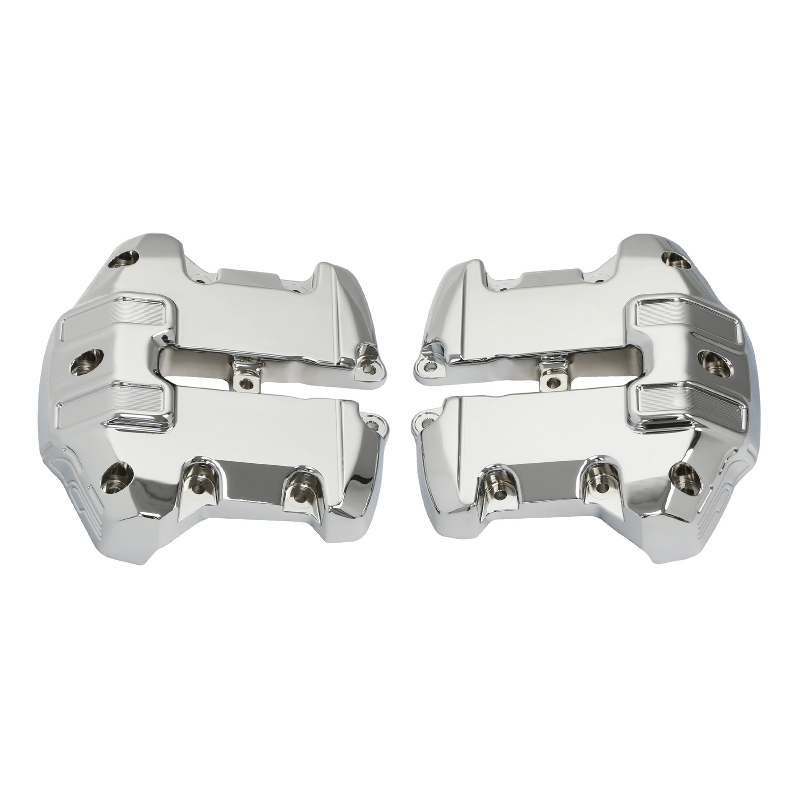Upper Rocker Box Covers Fit For Harley Touring Street Road Glide 2017-24 Chrome
