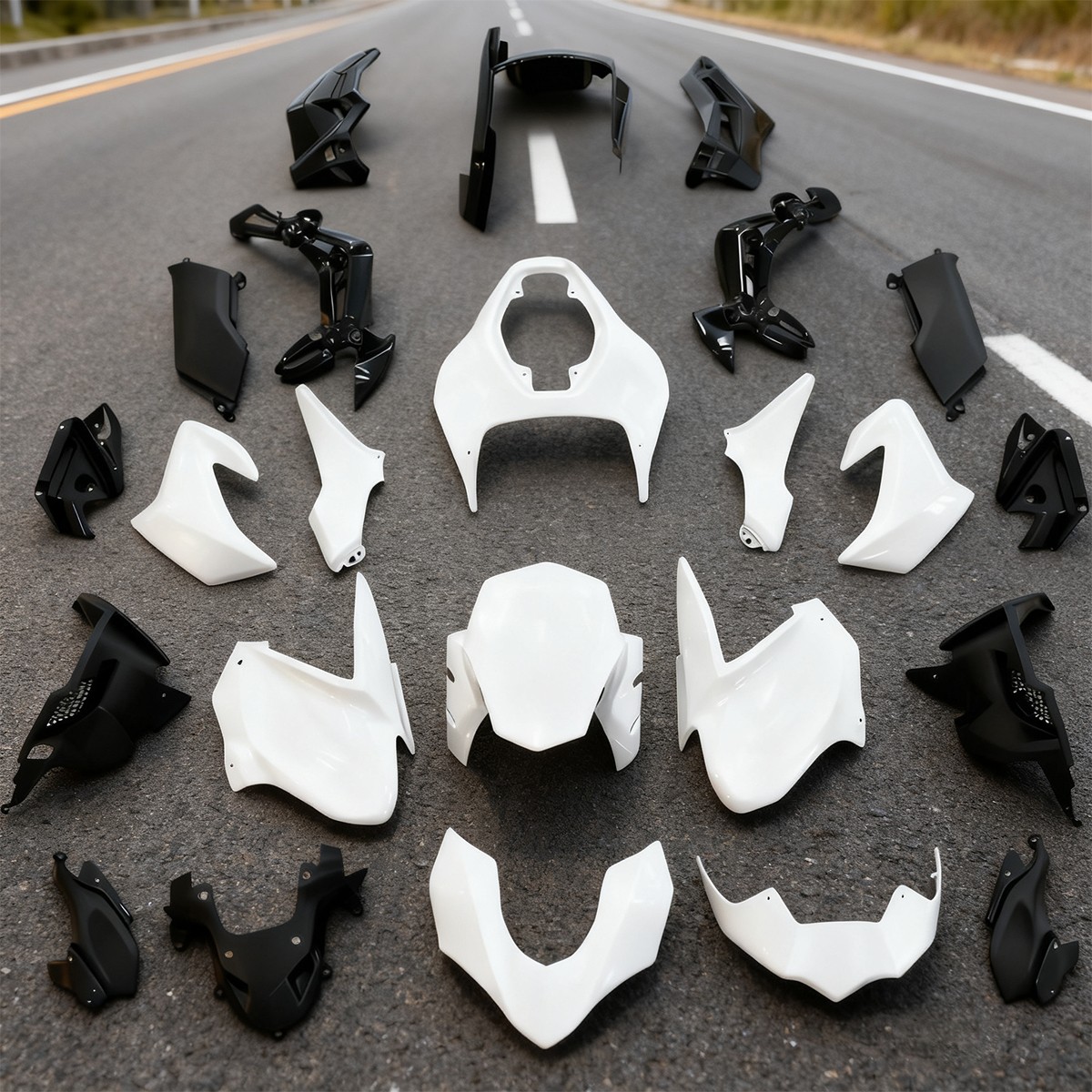 Unpainted Fairing Kit w/ Bolts For Kawasaki Z900 2017-2019 2018 ABS Bodywork Set