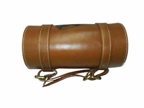 Fits Indian Chief Motorcycles – New Pure Leather Engraved Tool Bag in Tan Color