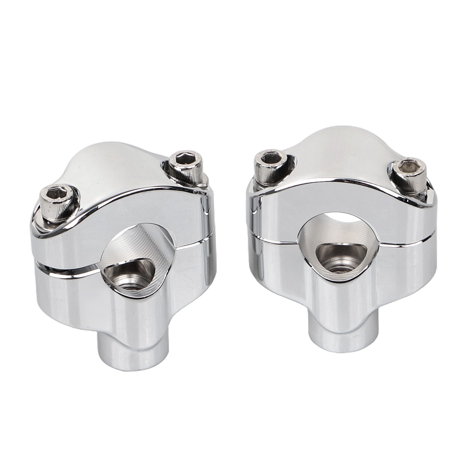 1.65″ Tall Handlebar Risers Clamp For Harley 1″ Bar Road King Glide Softail US