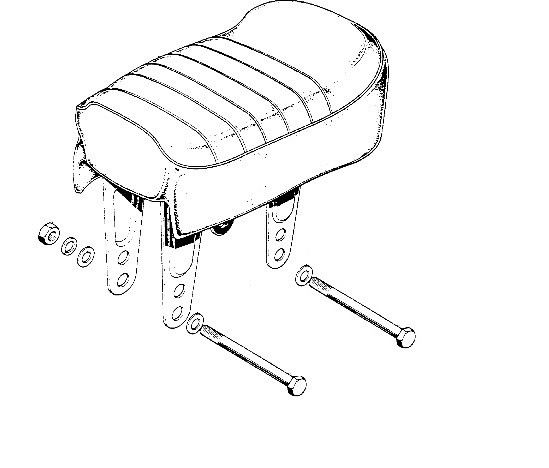 HONDA Z50 1969-1971 Seat Mount Aftermarket Bolt Kit (See Listing Notes)