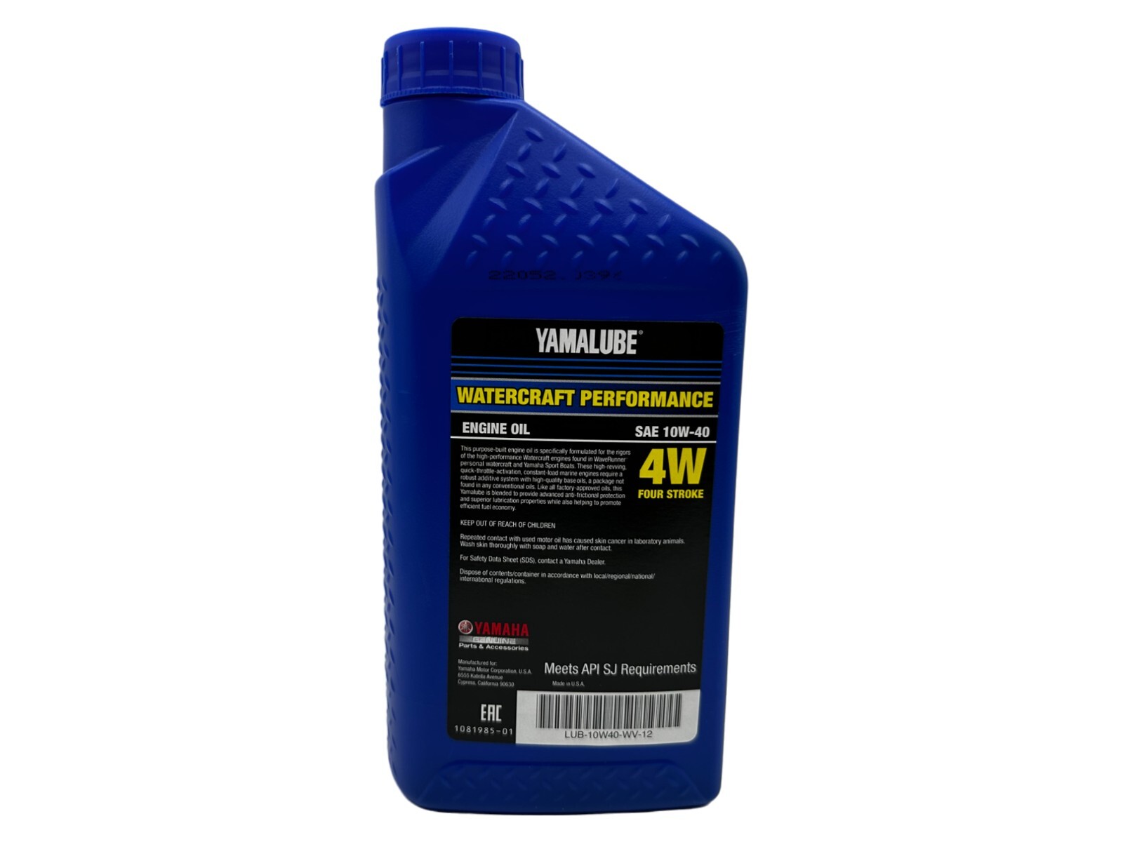 Yamaha Genuine OEM Yamalube Marine 10W-40 Oil LUB-10W40-WV-12 – 6 Pack
