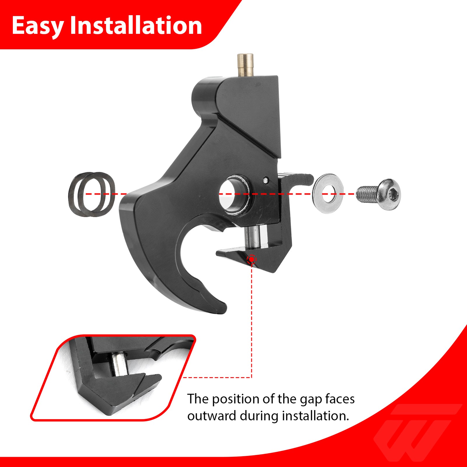 Lockable Rotary Luggage Rack Sissy Bar Docking Latch Clip Kit For Harley Touring