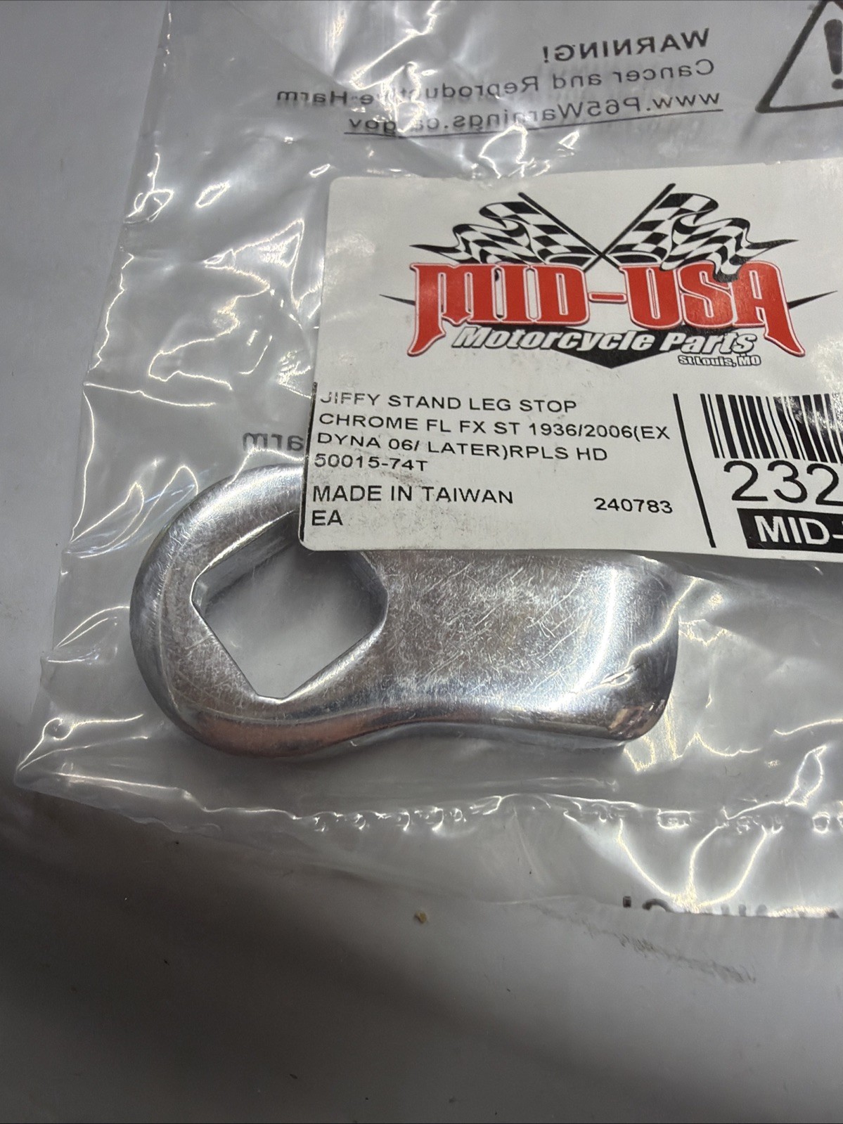 41-23 Harley Davidson Touring Kickstand Jiffy Stand Leg Stop Mid-usa Parts New