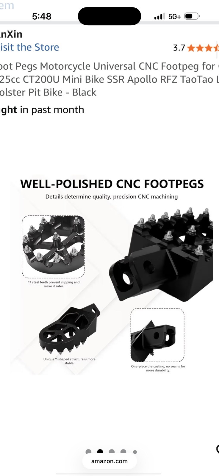 Precision Cnc 3 inch drop downs for razor 650