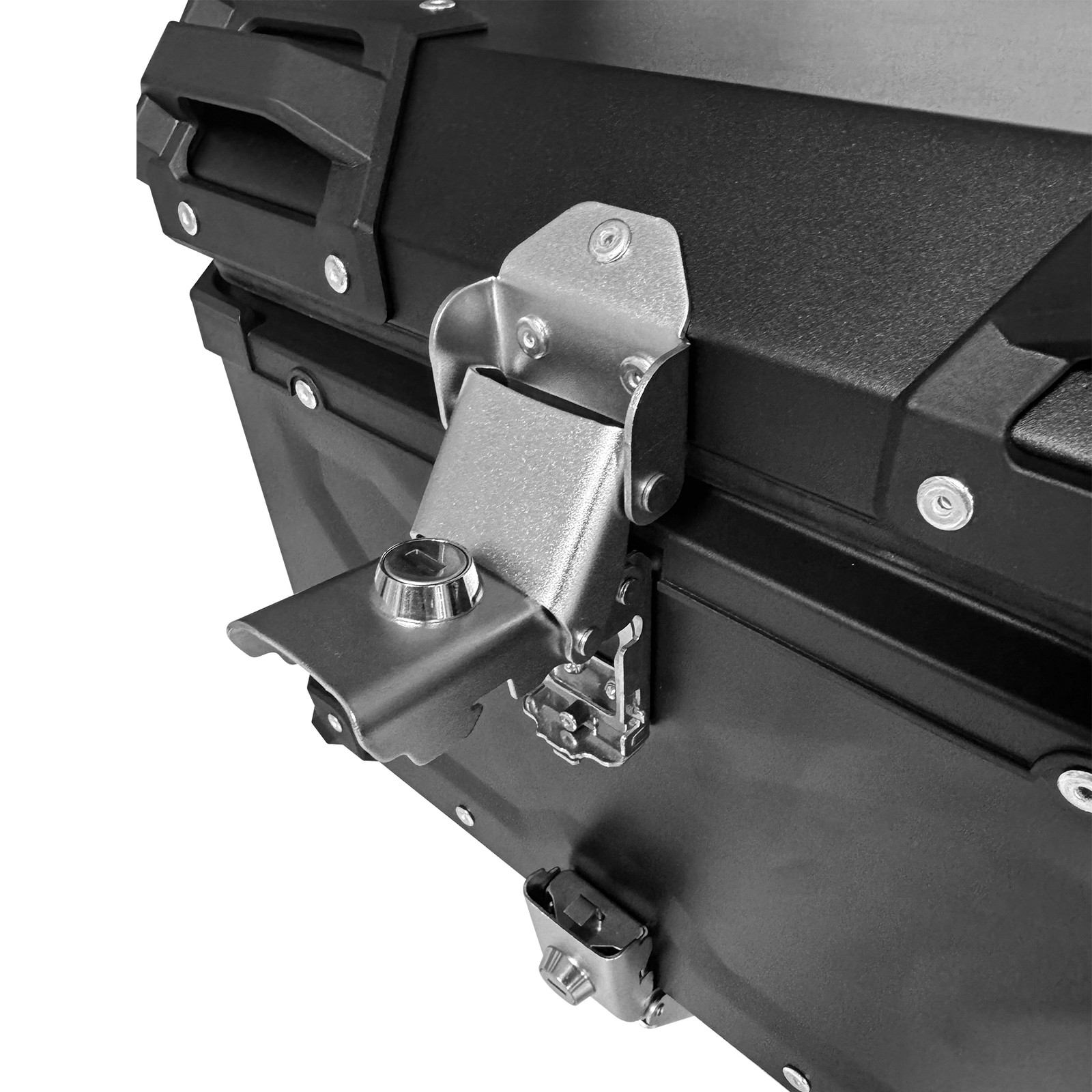 Aluminum Trunk 80L Motorcycle Top Case Waterproof Luggage Storage Tour Tail Box