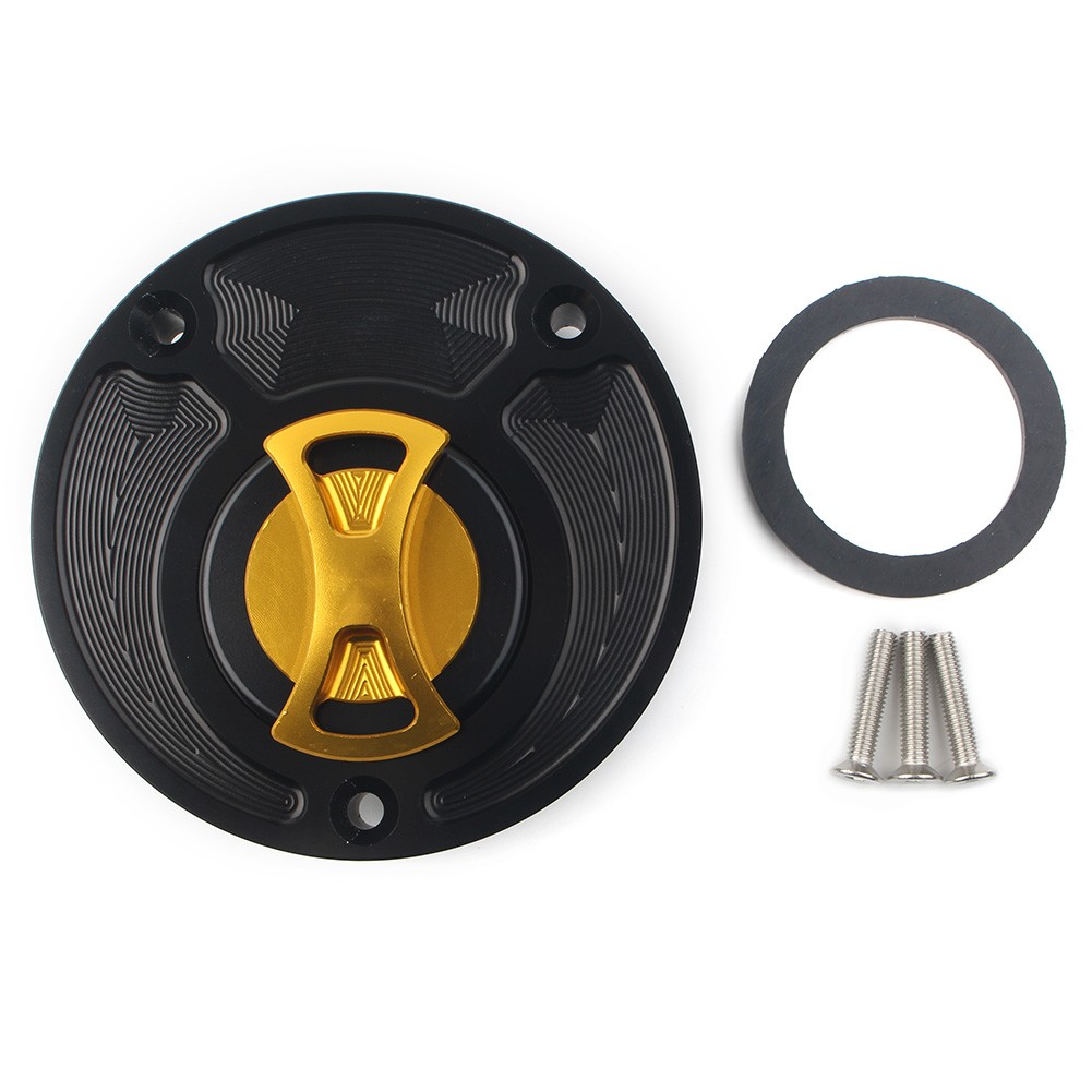 1pc Motorcycle Gold Fuel Gas Tank Cap Cover For Yamaha FJ-09/MT-09 Tracer 15-16
