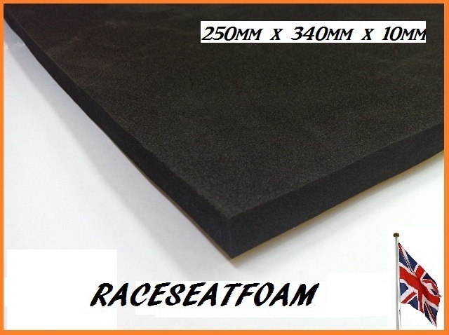 Motorcycle Seat Foam, 10mm Thick, Self Adhesive * Fast Next Day delivery *