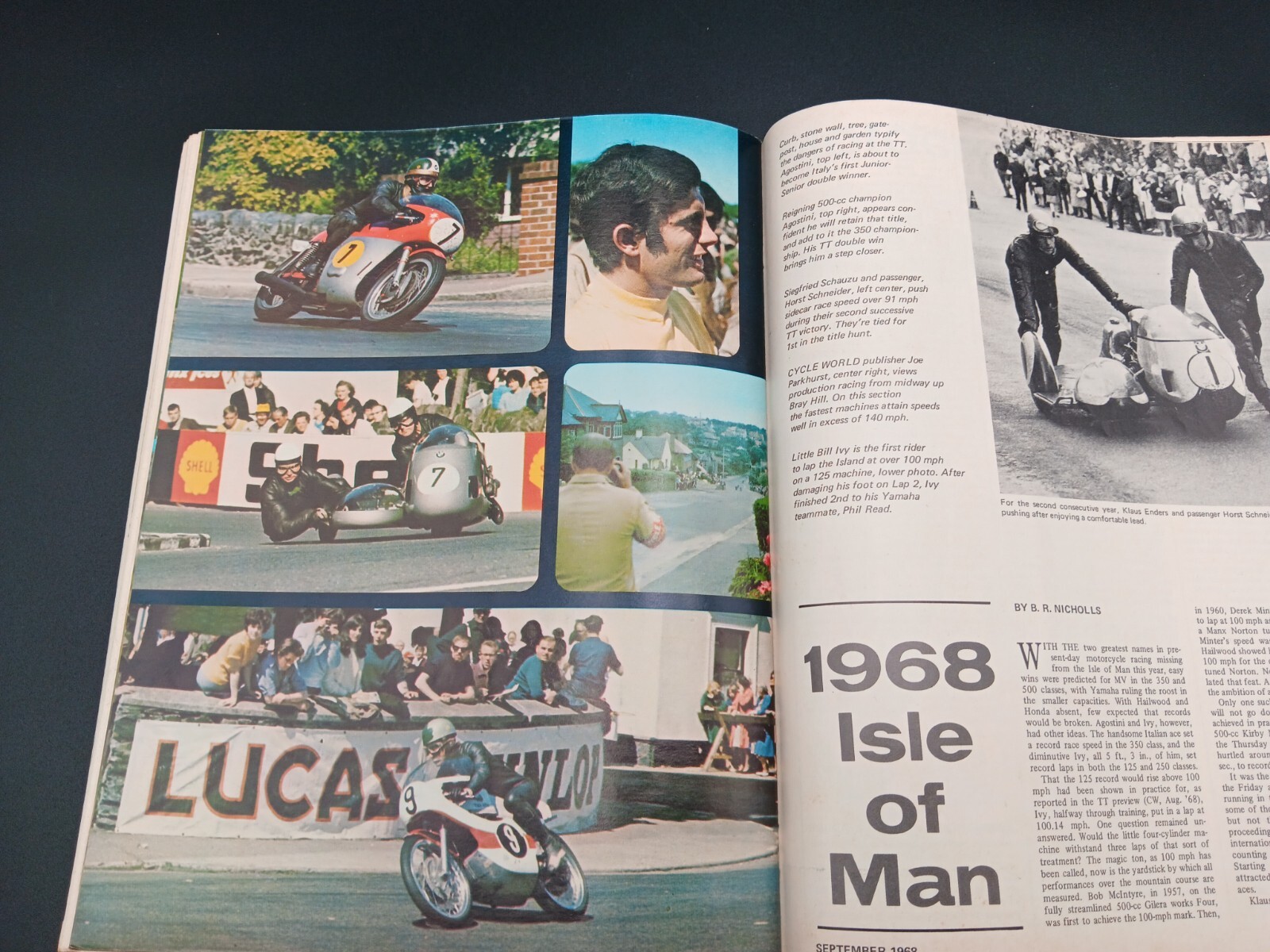 September 1968 CYCLE WORLD MAGAZINE Norton 750 Vespa 150 Sprint Benelli Cuda 250