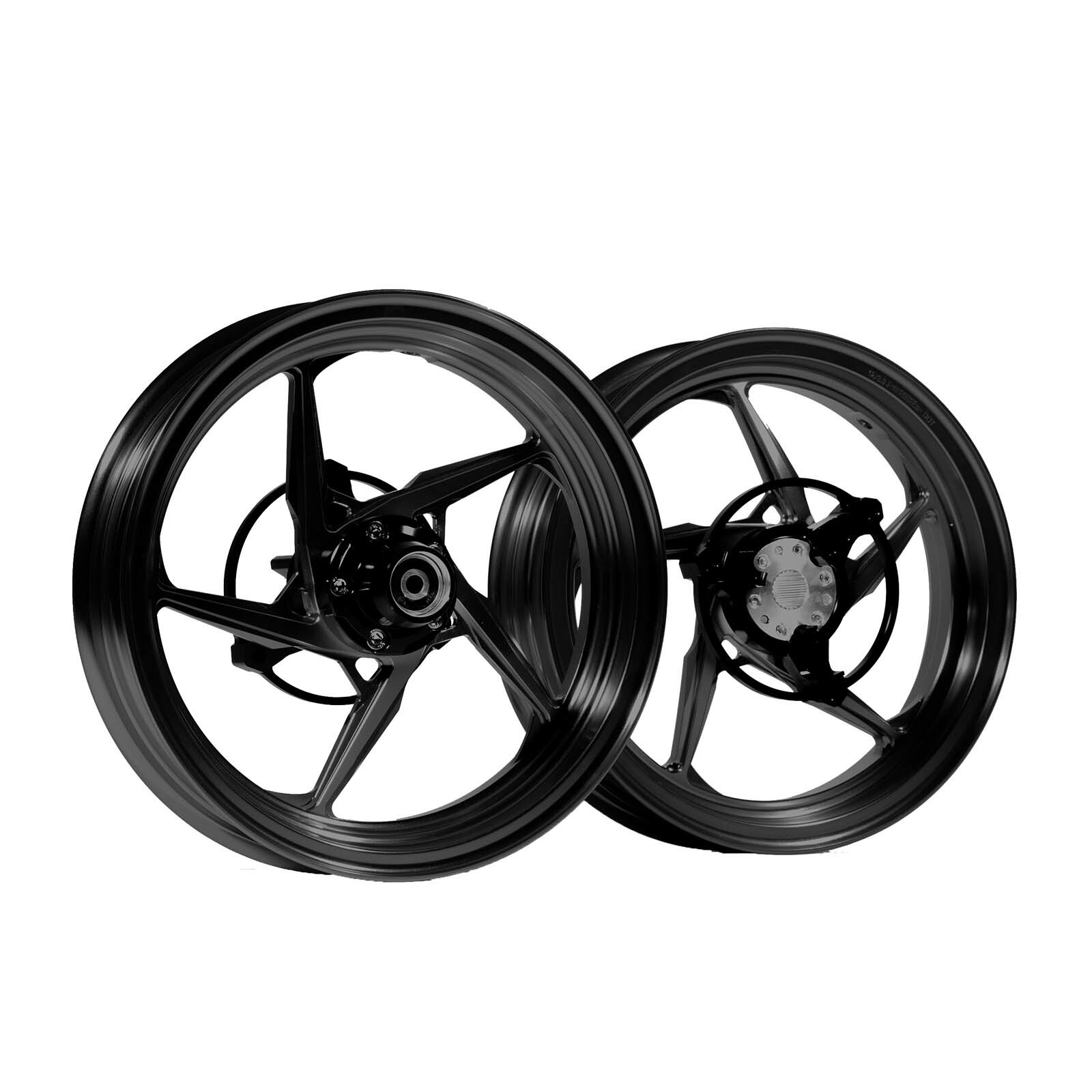 MOS GR05 Forged Alloy Wheels for Yamaha Cygnus Gryphus 125 2020 – 2025 Black