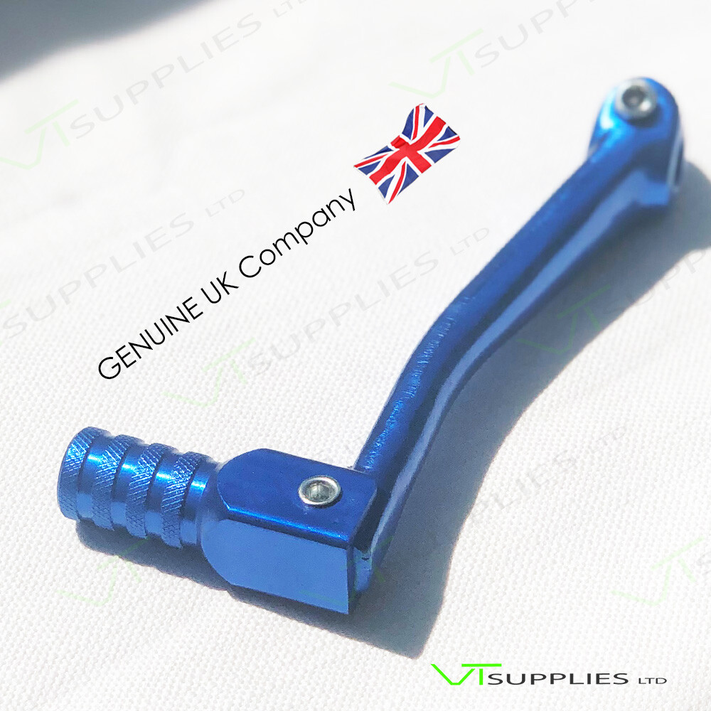 Blue Universal Motorbike Gear Shifter Aluminium Alloy Foldable Shift Lever