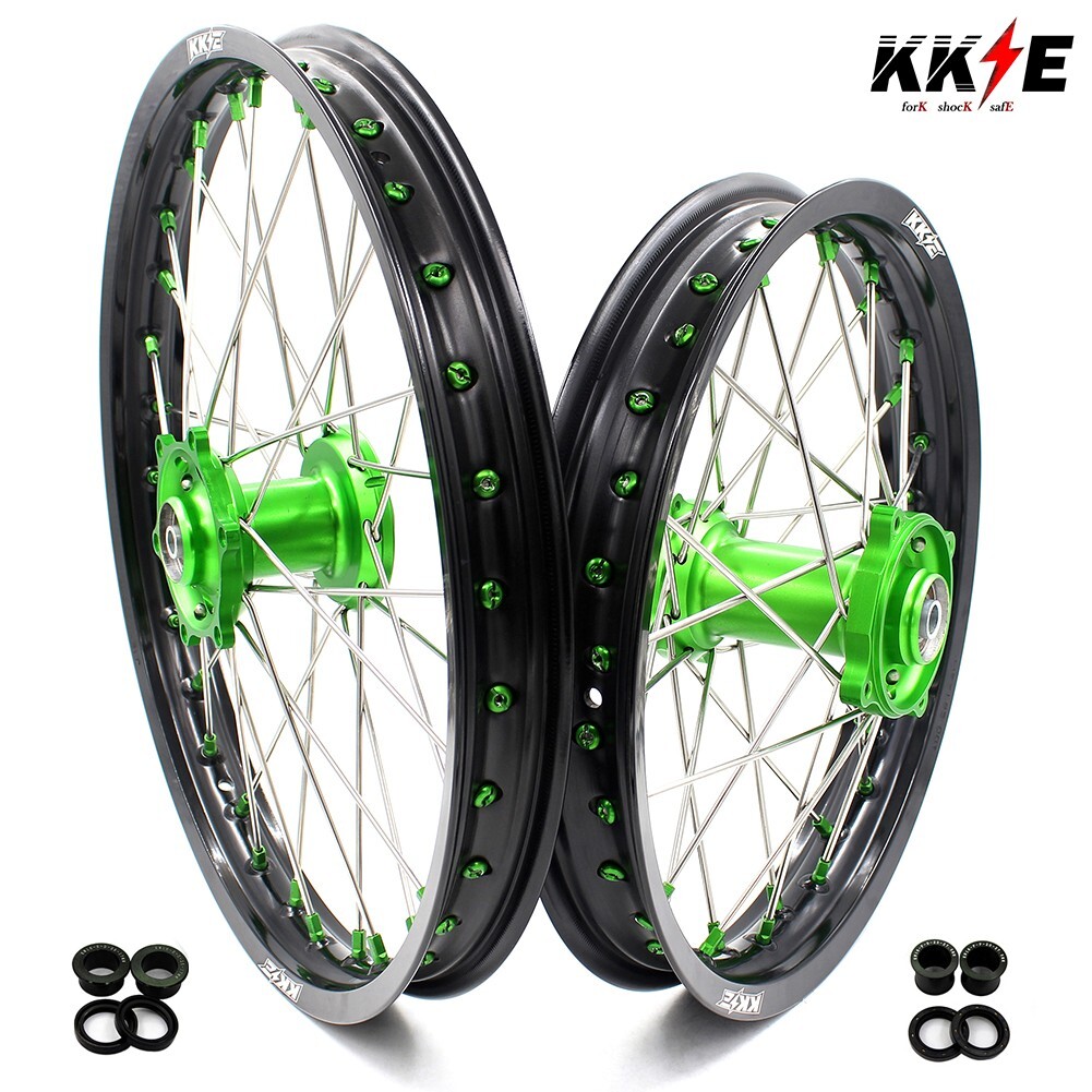 KKE 17/14 Big Kid’s Wheels Rim For KAWASAKI KX85 KX80 KX100 KLX140 KX112 Green