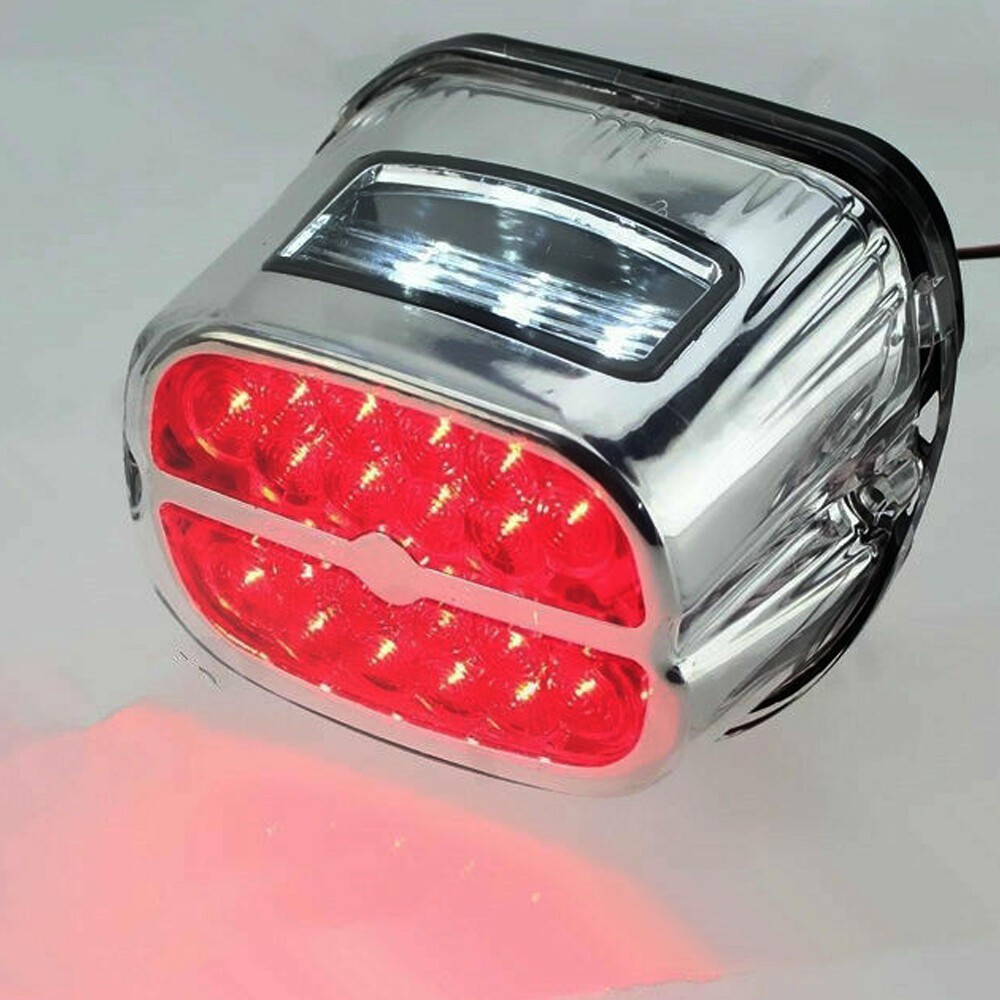 For Harley Touring Road King Electra Glide FLTR Dyna Chrome LED Tail Light Brake