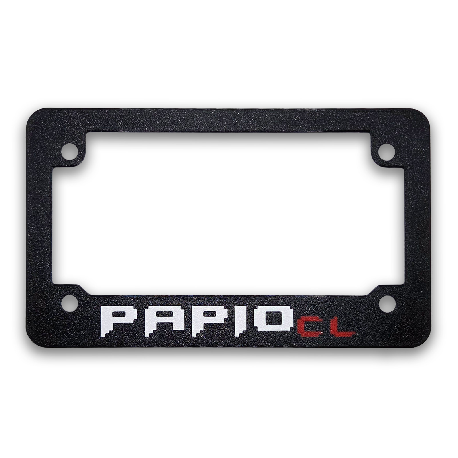 For CF Moto PAPIO CL Textured Motorcycle License Plate Frame (ALL YEARS)