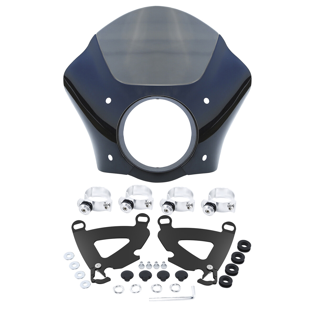 Headlight Fairing 49mm Trigger Mount Fit For Harley Dyna Low Rider Super Glide