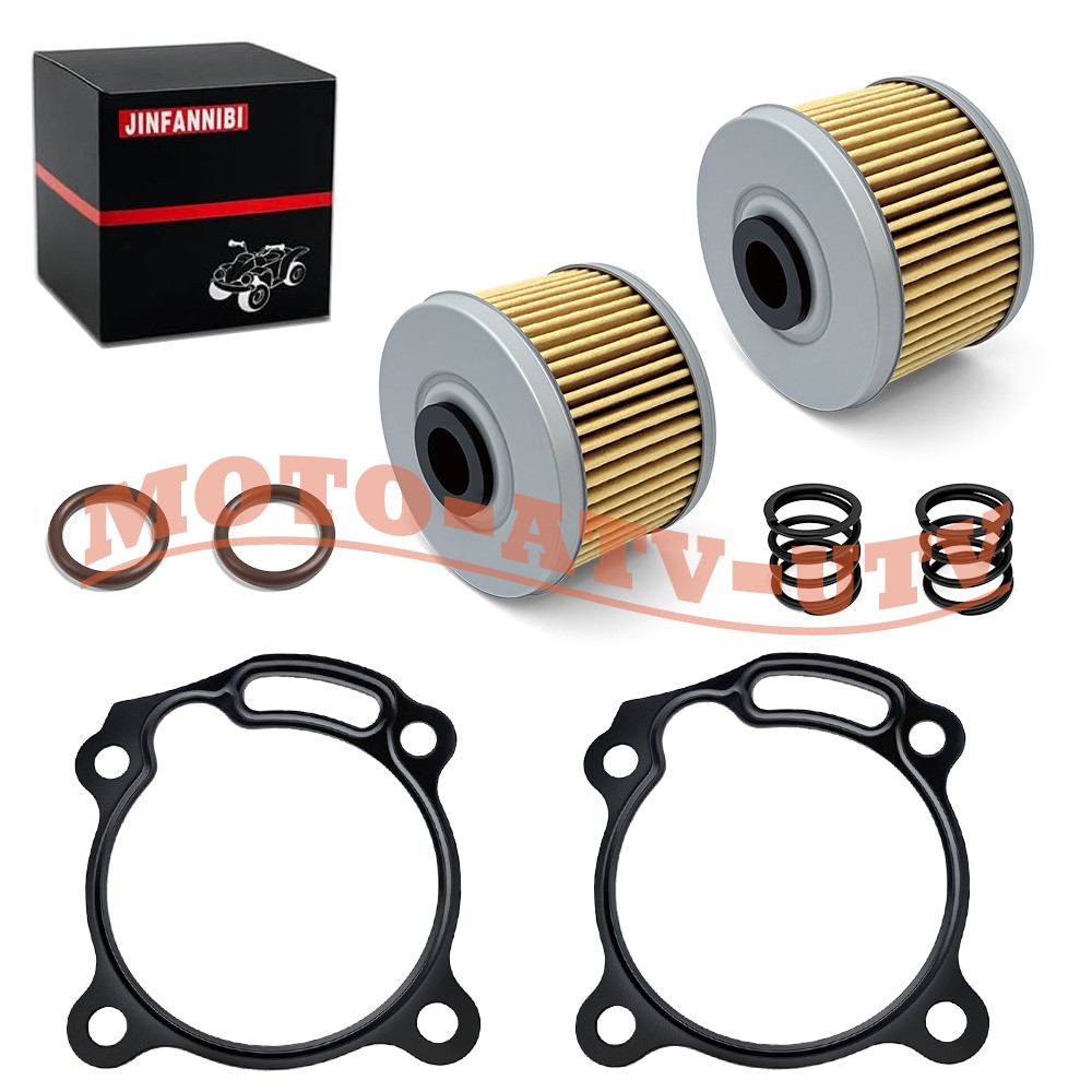 2 Packs Oil Filter & Gasket Kit Set for Honda CBR300R 2015-2022, CRF300L 2021-24
