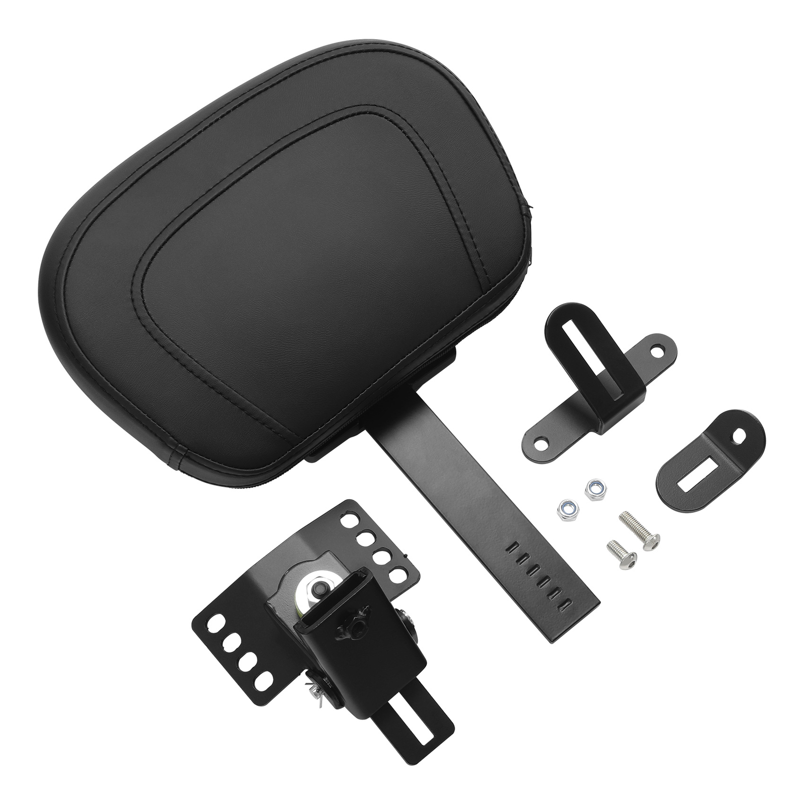 Plug-In Driver Rider Backrest Pad Fit For Harley Touring Electra Glide 1997-2025