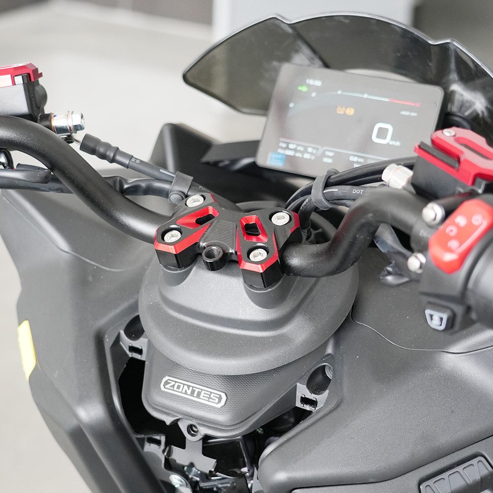 AOTWTR For ZONTES 150X Motorcycle CNC Handlebar Riser Mount Clamp Top Cover