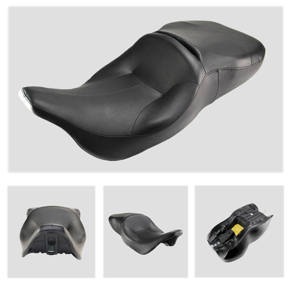 Motorcycle One-Piece Driver & Passenger Seat For Harley Electra Glide 1997-2007