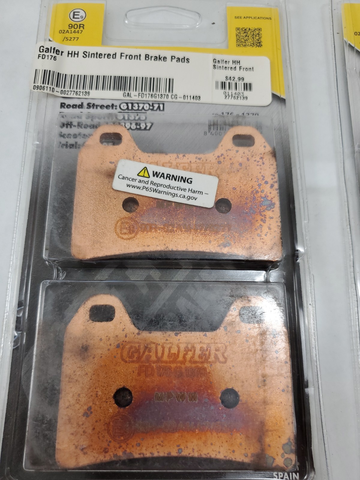 Galfer Brakes – FD176G1375 – HH Sintered Brake Pads