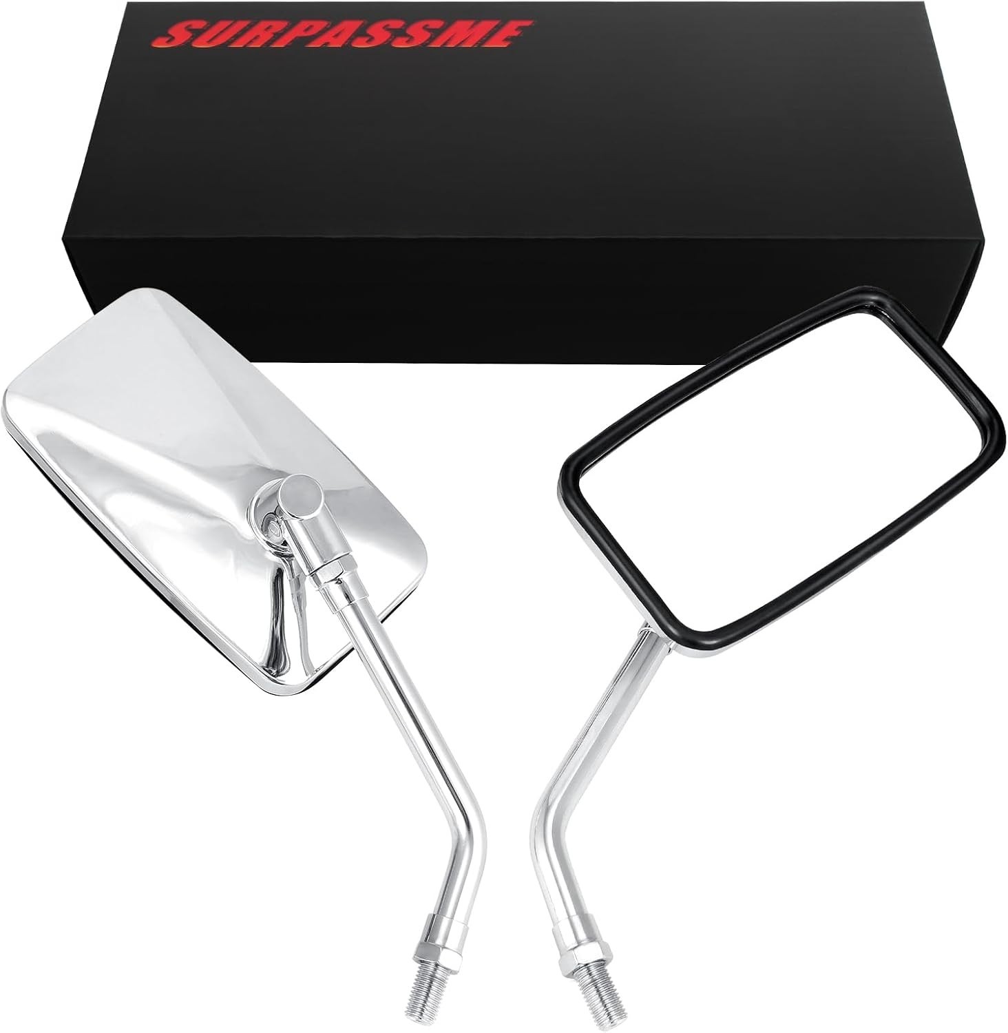 High-Quality 10MM Chrome Motorcycle Mirrors – Durable Aluminum, Easy Install