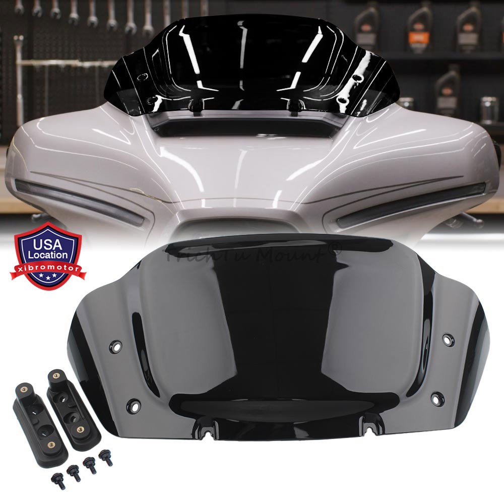 10″ Windshield Windscreen Fit For Harley CVO Street Glide FLHXSE FLHX 2024 Black