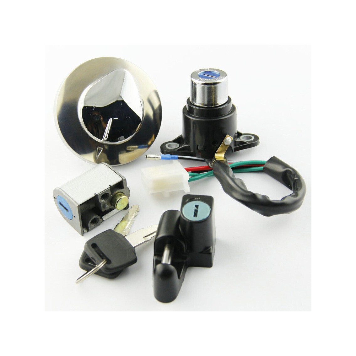 Lock Set Ignition Switch Fuel Gas Tank Cap for Honda VT750 Shadow 750 1997-2007